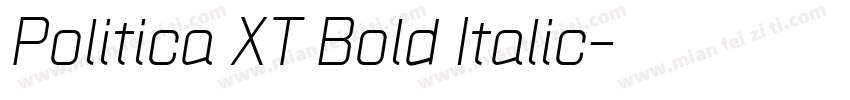 Politica XT Bold Italic字体转换
